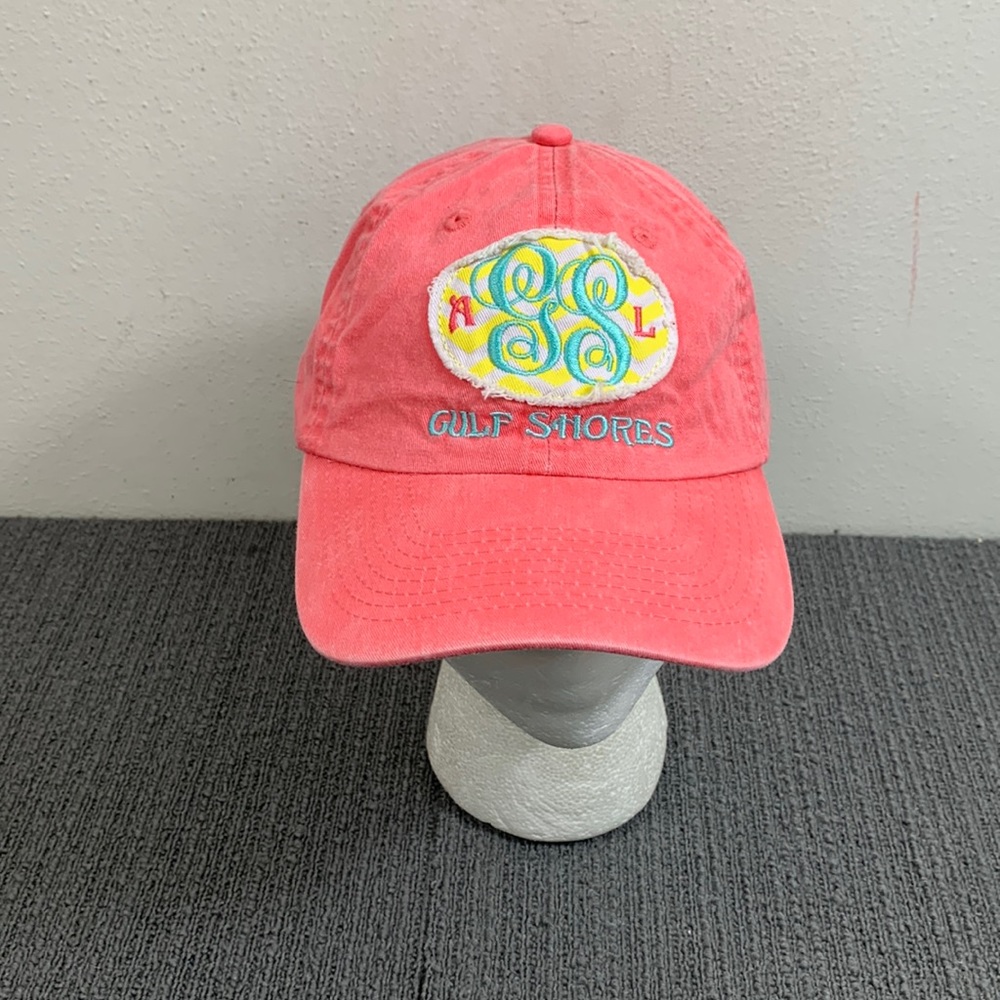Gulf Shores Alabama Baseball Hat Womens OSFA Pink Strapback Cap Marco Destin